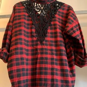Fifty Street Crotchet plaid Flannel